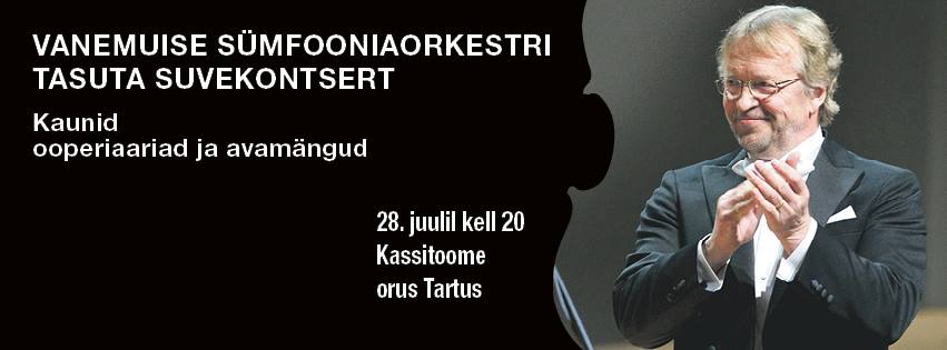 Vanemuise tasuta suvekontsert tuleb taas