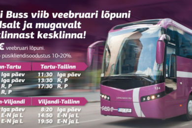 Eesti Buss langetab Tallinn-Viljandi liini hinda