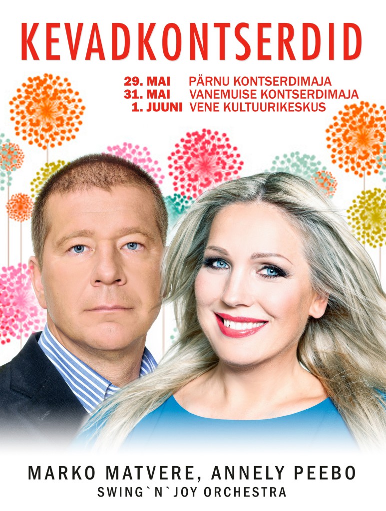 Annely Peebo, Marko Matvere ja Swing’n’ Joy Orchestra lähevad tuurile