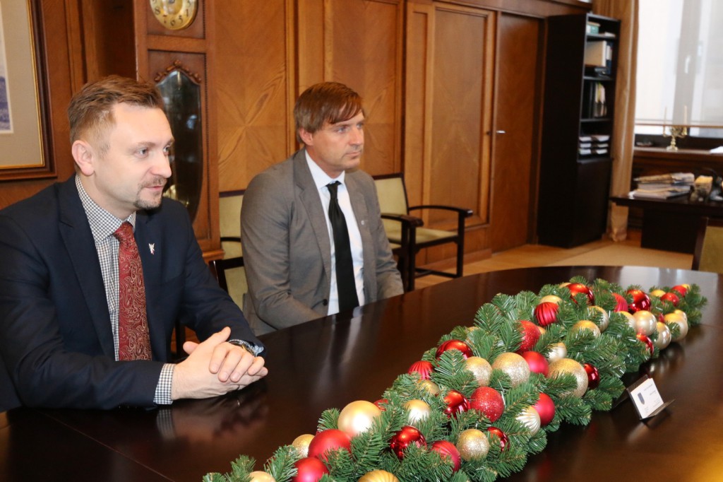 Zabki linnapea Robert Perkowski ja Avesta meer Lars Isacsson