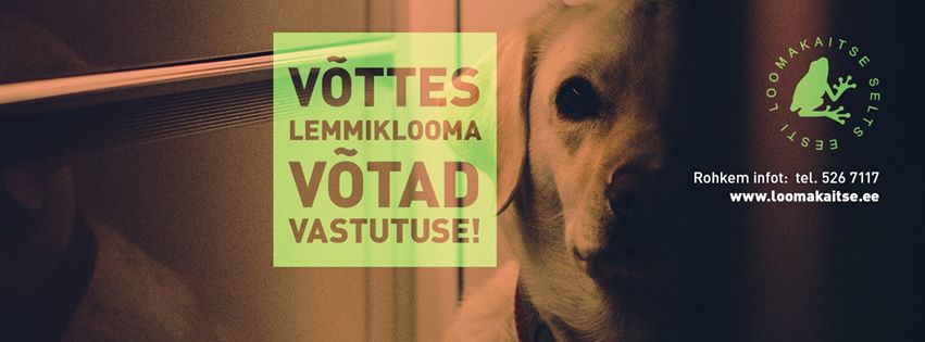 KAMPAANIA! Algas kampaania „Võttes lemmiklooma, võtad vastutuse!“