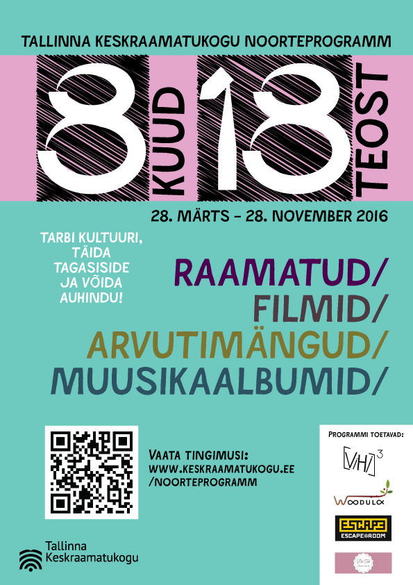 Alustab Tallinna Keskraamatukogu noorteprogramm